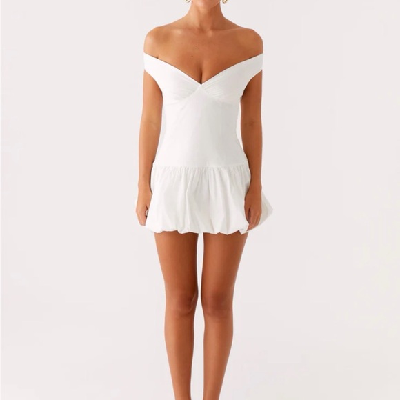 Peppermayo Strapless White Dress - Picture 2 of 4